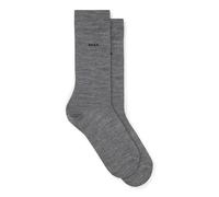 Socken BOSS "2P RS Uni WO", Herren, Gr. 43-46, blau (dunkelblau 401), sonstige Fasern, bestickt, normal, Socken, mit eingesticktem Markenlogo (43686005-43) dunkelblau 401