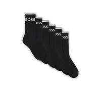 6PACK Socken Hugo Boss lang schwarz (50510168 001) M
