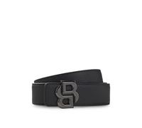BOSS Wendegürtel aus italienischem Leder mit Double-B-Monogramm-Schließe - Style B_Icon-Gr-St_Sr35, 50529609 Schwarz 95