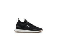 BOSS Sock-Sneakers mit Veloursleder-Details - Style Titanium_Runn_knst_N, 50498245 Schwarz 49