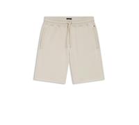 BOSS Sweatshorts mit Tunnelzug aus reiner Baumwolle in Beige, Größe XXL