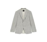 BOSS Gemustertes Regular-Fit Sakko aus elastischem Baumwoll-Mix - Style H-Hutson-2PP-253, 50556910 Beige 56