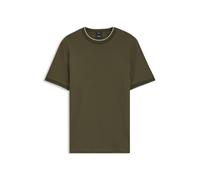 BOSS Slim Fit T-Shirt aus reiner Baumwolle Modell 'Tessler 195' in Oliv, Größe XXL