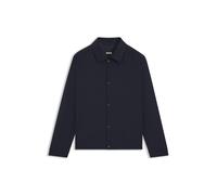 BOSS Relaxed-Fit Overshirt aus elastischem Woll-Mix - Style P-Carper-Coach-WG261, 50556776 Dunkelblau 48