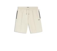BOSS Shorts aus Baumwoll-Mix mit Metallic-Logo - Style Sense Short, 50566917 Natur M