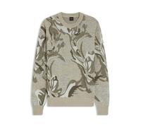 BOSS Herren Strickpullover AFLORALO, sand, Gr. M
