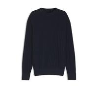 BOSS Pullover aus Leinen-Baumwolle mit Strickstruktur - Style Kawaii, 50558720 Dunkelblau M