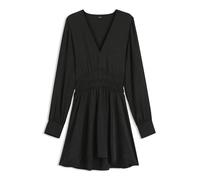 BOSS Midikleid aus Satin in Knitter-Optik - Style C_Deply, 50553594 Dunkelgrau 40