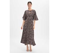 BOSS Midikleid Damen Viskose (100%) braun, 38