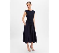 BOSS Midikleid Damen Viskose blau, M