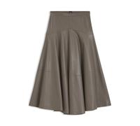 BOSS Midirock aus Leder mit glockenförmiger Silhouette - Style Sesola, 50568642 Taupe 36