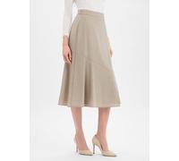 BOSS Midirock aus Schurwolle Damen beige, 40