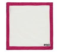 Boss - Mit Rand-Einstecktuch (Weiß/Fuchsie) Einheitsgröße
