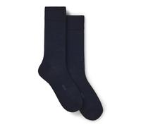 BOSS Mittelhohe gerippte Socken im Zweierpack - Style 2P RS RIB Uni WO, 50568190 Dunkelblau 39-42