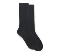 BOSS Mittelhohe gerippte Socken im Zweierpack - Style 2P RS RIB Uni WO, 50568190 Dunkelgrau 43-46