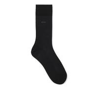 BOSS Mittelhohe Logo-Socken aus ägyptischer Baumwolle mit merzerisiertem Finish - Style George RS Uni MC, 50469837 Schwarz 45-46