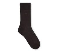 BOSS Mittelhohe Logo-Socken aus ägyptischer Baumwolle mit merzerisiertem Finish - Style George RS Uni MC, 50469837 Dunkelbraun 39-40