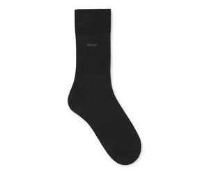 BOSS Mittelhohe Logo-Socken aus Woll-Mix - Style John RS Uni WO, 50469847 Schwarz 43-46