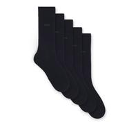 BOSS Mittelhohe Socken aus Baumwoll-Mix im Fünferpack - Style 5P RS Uni CC, 50478221 Dunkelblau 39-42