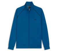 BOSS Regular Fit Sweatjacke aus Baumwoll-Mix Modell 'Mix&Match' in Blau, Größe M