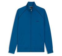 BOSS Regular Fit Sweatjacke aus Baumwoll-Mix Modell 'Mix&Match' in Blau, Größe M