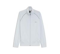 BOSS Jacke aus Stretch-Baumwolle mit Reißverschluss und Kontrast-Paspeln - Style Mix&Match Jacket Z, 50515307 Hellblau L