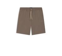 BOSS Shorts aus elastischem Baumwoll-Jersey mit Logo-Stickerei - Style Mix&Match Short CW, 50515314 Braun S