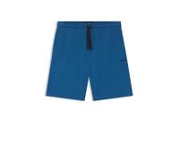 BOSS Shorts aus Stretch-Baumwolle mit aufgesticktem Logo - Style Mix&Match Short CW, 50515314 Blau M