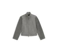 BOSS Modern-Fit Jacke aus gekochter Schurwolle - Style Jundalini, 50557391 Grau 38