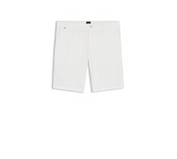 BOSS Modern-Fit Shorts aus Stretch-Baumwolle mit Twill-Struktur - Style H-Kane1-Shorts, 50555235 Weiß 38