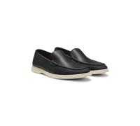 BOSS Mokassins aus gewalktem Leder mit Logo-Detail - Style Sienne_Mocc_tbsf, 50536173 Schwarz 45