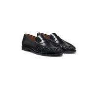 BOSS Mokassins aus Leder mit Double B Monogramm - Style Lycia_Mocc_LTWR, 50573102 Schwarz 40