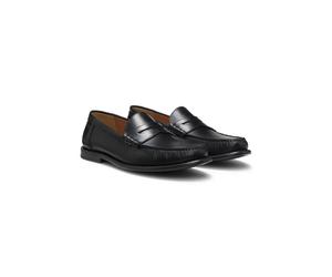 BOSS Mokassins aus Leder mit Pennyloafer-Besatz - Style Tevan_Mocc_bope, 50568747 Schwarz 43