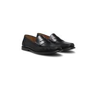 BOSS Mokassins aus Leder mit Pennyloafer-Besatz - Style Tevan_Mocc_bope, 50568747 Schwarz 44
