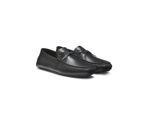 BOSS Mokassins aus Leder mit Schleifen-Detail - Style Noel_Mocc_ltlctb, 50557676 Schwarz 40