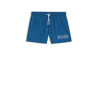 BOSS Badeshorts mit Umriss-Logo-Print - Style Mooneye, 50469280 Blau L