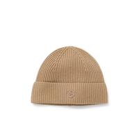 BOSS Mütze aus Woll-Mix mit Kaschmir und Double-B-Monogramm - Style Leah-B-Icon_hat, 50557673 Beige ONESI