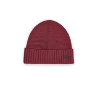 BOSS Mütze aus Schurwolle mit Logo-Applikation - Style Fati, 50495306 Dunkelrot ONESI