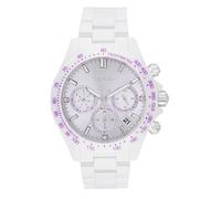 BOSS Multi Zifferblatt Quarz Uhr für Damen Kollektion Novia mit Weisses Keramikband - 1502632