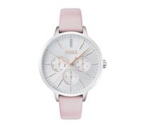 BOSS Multi Zifferblatt Quarz Uhr für Damen Kollektion Symphony mit Pinkes Lederarmband - 1502419