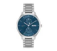 BOSS Multi Zifferblatt Quarz Uhr für Herren Kollektion Tyler mit Silbernes Edelstahlarmband - 1514106