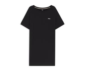 BOSS Nachthemd aus Stretch-Jersey mit Logo-Print - Style Element_Nightie, 50561000 Schwarz XL
