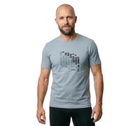 BOSS T-Shirt aus Stretch-Baumwolle mit Flaggen-Artwork - Style TS_Network Flag, 50566853 Grau S