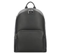 BOSS Rucksack aus genarbtem italienischem Leder mit geprägtem Logo - Style New Crosstown_S Bckp, 50536142 Schwarz ONESI