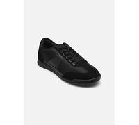 BOSS Low Top Sneaker mit Velours-Optik-Applikationen Modell 'NITAN_LOWP_NYMITH' in Black, Größe 40
