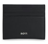 BOSS Kartenetui aus recyceltem Leder mit Metall-Logo - Style Northon_S Card, 50568400 Schwarz ONESI