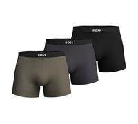 Boxer BOSS "3P BOSS ONE x David Beckham", Herren, Gr. L, open miscellaneous 963, Jersey, Obermaterial: 95% Baumwolle, 5% Elasthan, Unterhosen (57900615-L) open miscellaneous 963