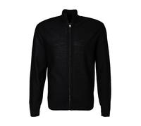 BOSS Orange Cardigan Herren Regular Fit Schurwolle schwarz, L