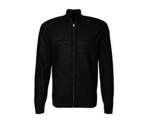 BOSS Orange Cardigan Herren Regular Fit Schurwolle schwarz, L