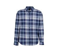 BOSS Orange Hemd Herren Regular Fit Langarm Baumwolle blau, L